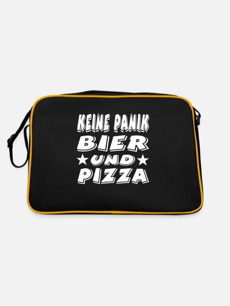 Bier - Retro Tasche - Schwarz/Gold