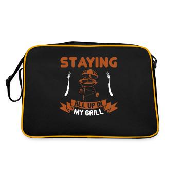 RESTER TOUT EN PLACE DANS MON GRIL - Sac Retro - noir/or - Dos