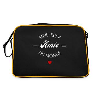 meilleure amie du monde - Sac Retro - noir/or - Dos