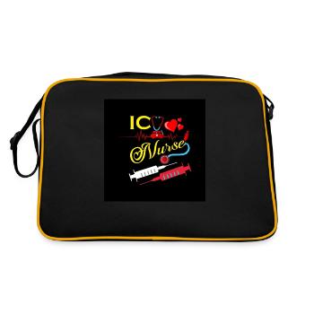 Nurse Injection Design - Retro Bag - black/gold - Back