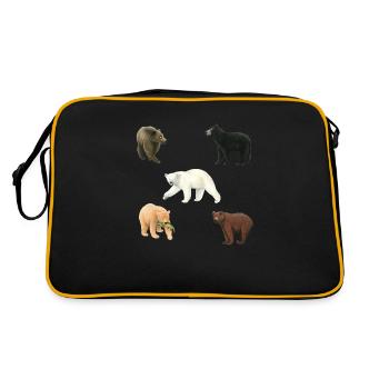 Bears - Retro Bag - black/gold - Back