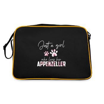 Appenzeller - Retro Tasche - Schwarz/Gold - Hinten