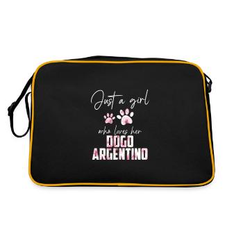 Dogo Argentino - Sac Retro - noir/or - Dos