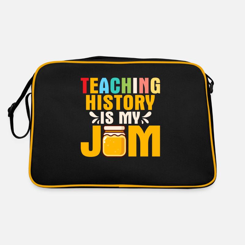 Teaching History Is My Jam History Teacher Educati Retro Tasche