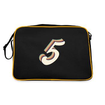 Vintage 5th Anniversary - Retro Bag - black/gold - Back