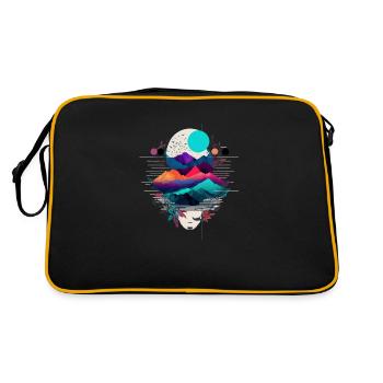Journey to Lunar Earth T-shirt - Retro Bag - black/gold - Back