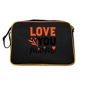 Je t’aime maman - Sac Retro - noir/or - Dos