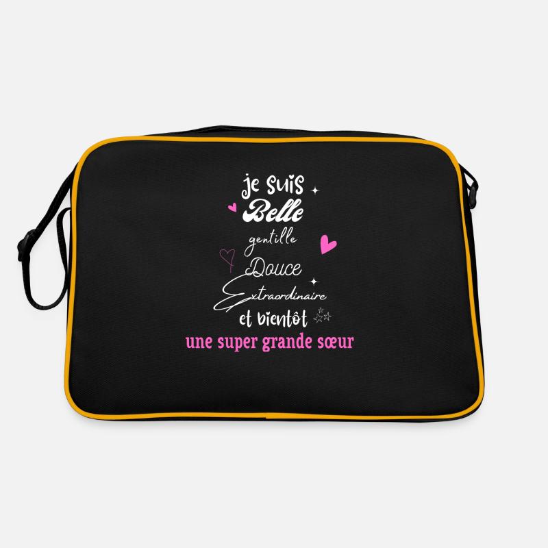 future grande soeur - Sac Retro - noir/or