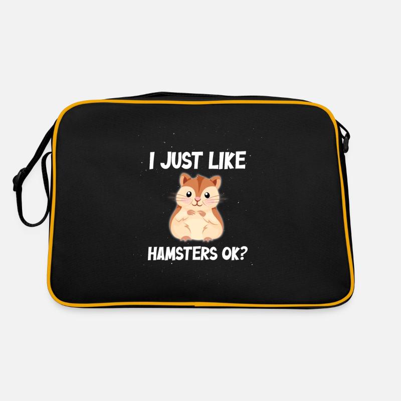 J’aime juste les hamsters ok? Sac Retro