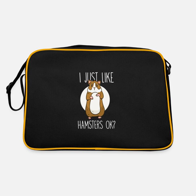 J’aime juste les hamsters ok? Sac Retro