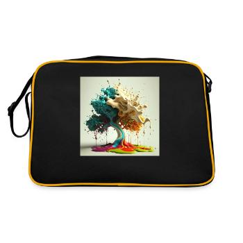 Melting shaft - Retro Bag - black/gold - Back