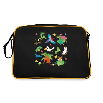 Jungle fever - Retro Bag - black/gold - Back