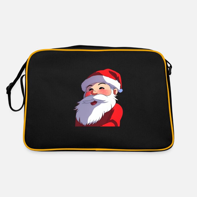 Santa - Retro Tasche - Schwarz/Gold
