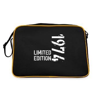 LIMITIERTE AUFLAGE 1974 - Retro Tasche - Schwarz/Gold - Hinten