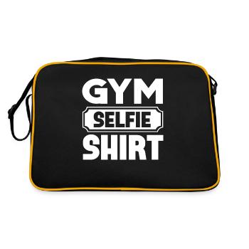 Chemise selfie de gymnastique - Sac Retro - noir/or - Dos