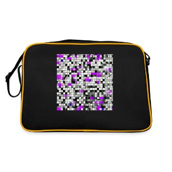 Spiegelkugel - Retro Tasche - Schwarz/Gold - Hinten