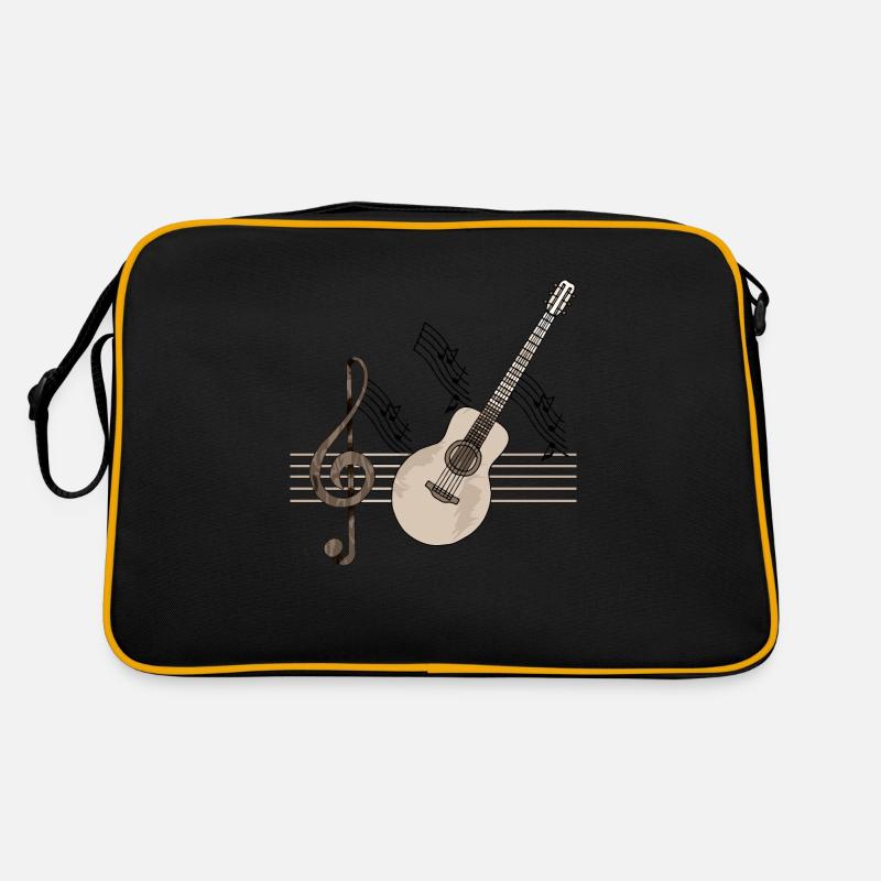 Guitare - Sac Retro - noir/or