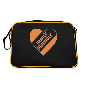 Family Friendly - Retro Bag - black/gold - Back