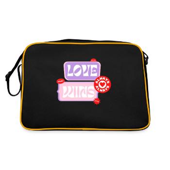 love wins - Sac Retro - noir/or - Dos