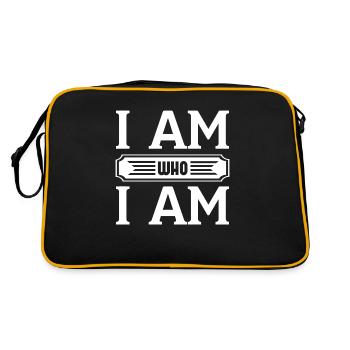 I Am Who I Am - Retro Bag - black/gold - Back