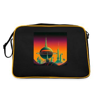 Colonisation de Saturne - Sac Retro - noir/or - Dos