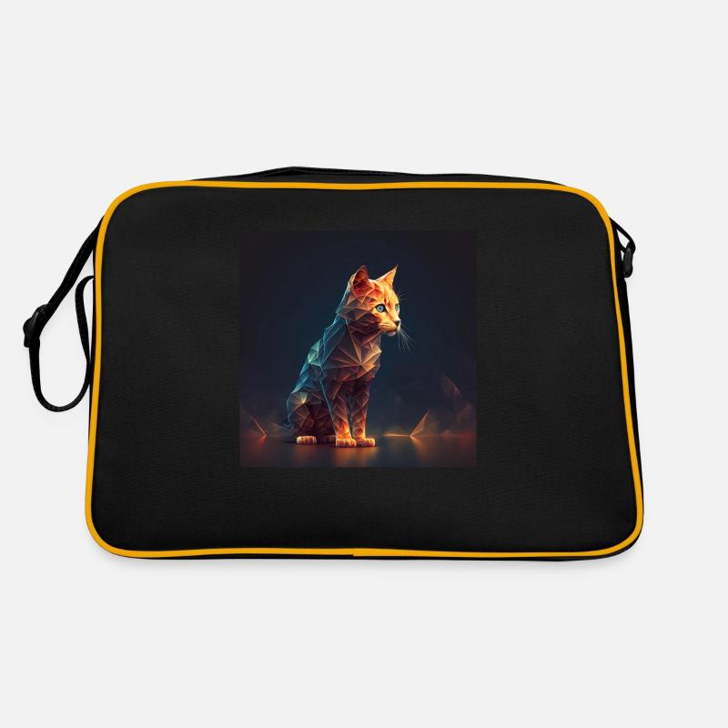 Cat Lights und Forms 2 Retro Tasche