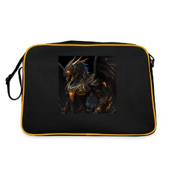 L'Aurore du Dragon Bahamut - Sac Retro - noir/or - Dos