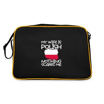 Ma femme est polonaise rien ne me fait peur - Sac Retro - noir/or - Dos