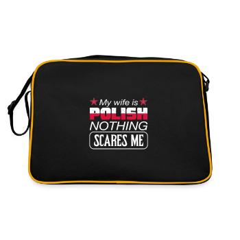 Ma femme est polonaise rien ne me fait peur - Sac Retro - noir/or - Dos