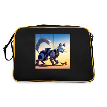 Confidence Cat - Retro Bag - black/gold - Back