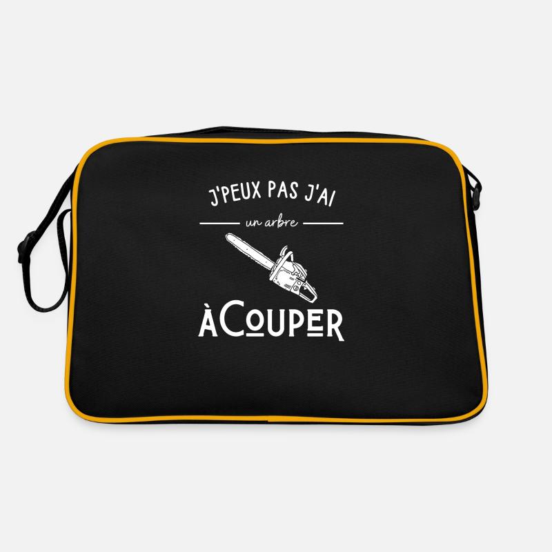 Je peux pas j'ai un arbre à couper Sac Retro