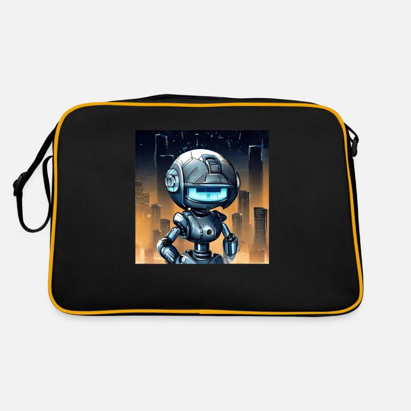 Cute robot Retro Bag