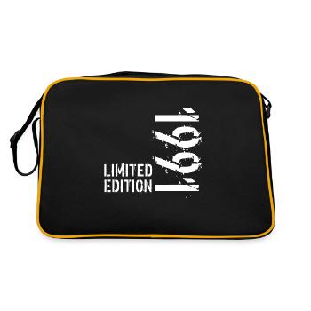 LIMITIERTE EDITION 1991 - Retro Tasche - Schwarz/Gold - Hinten