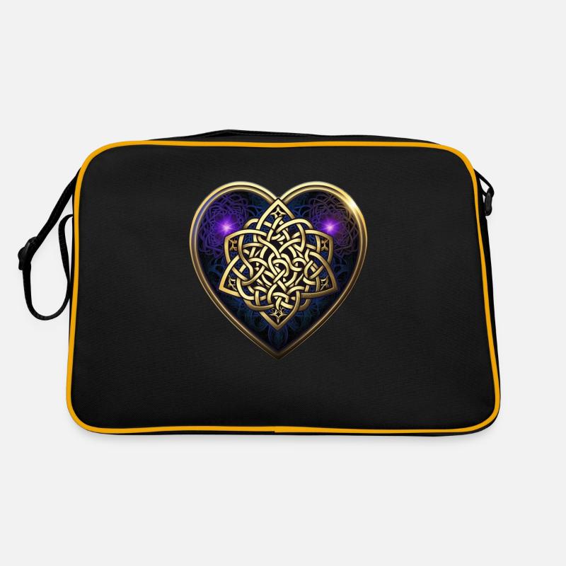 Celtic knot heart Retro Bag
