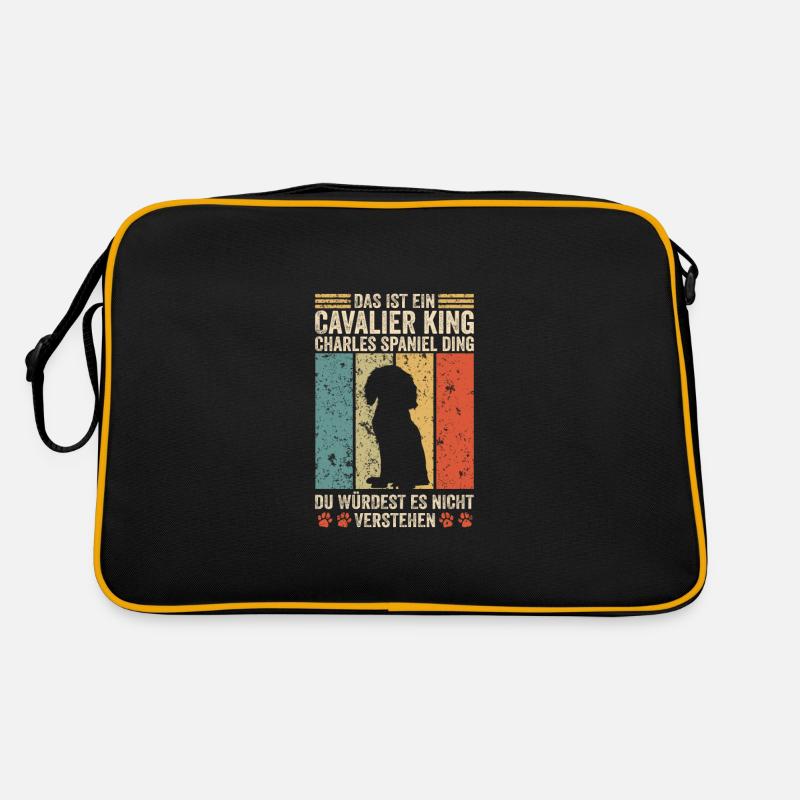Das ist ein Cavalier King Charles Spaniel Ding Retro Tasche
