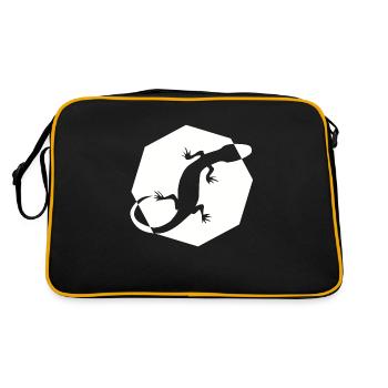 reptil - Retro Tasche - Schwarz/Gold - Hinten