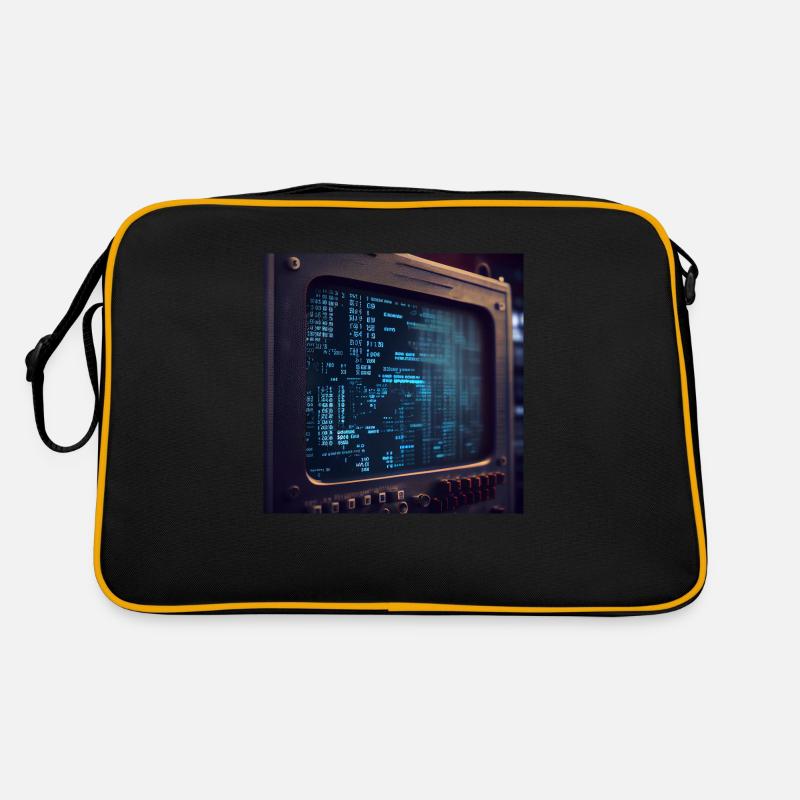 Code on a PC Screen Retro Bag