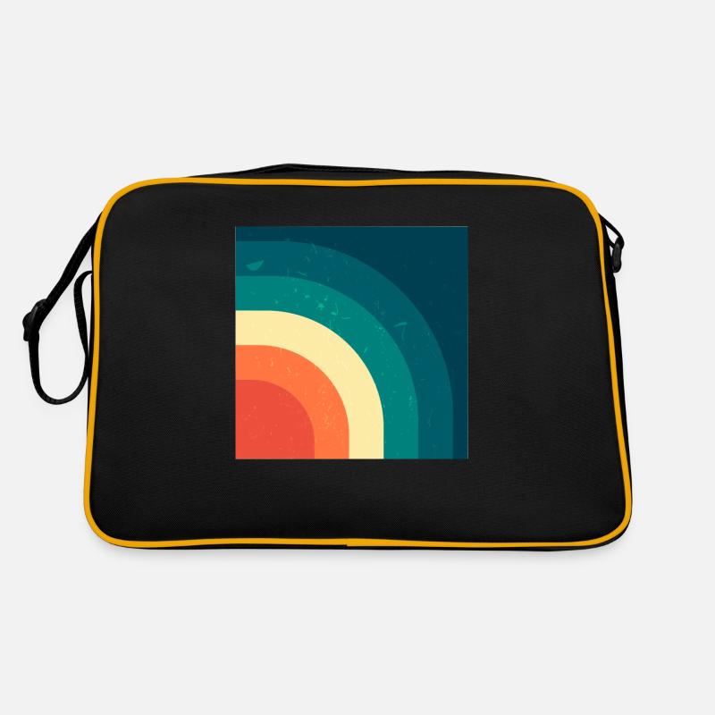 "Vintage 3" - Retro Tasche - Schwarz/Gold
