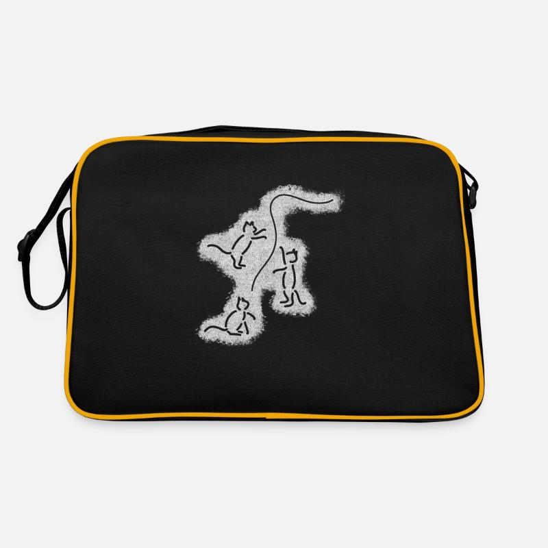Verspielte Katzen Retro Tasche