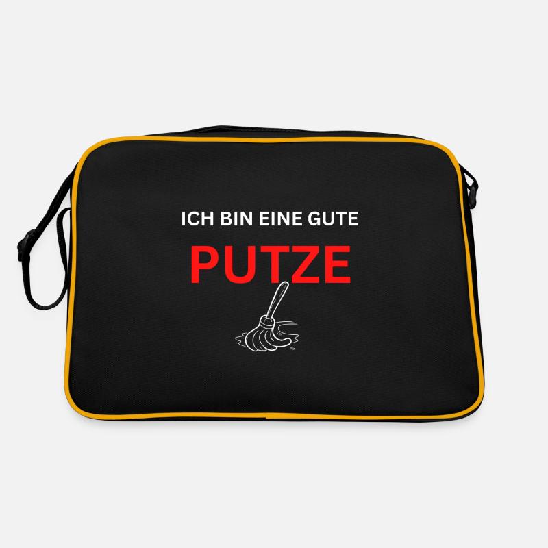 Ich bin eine gute Putze Retro Tasche