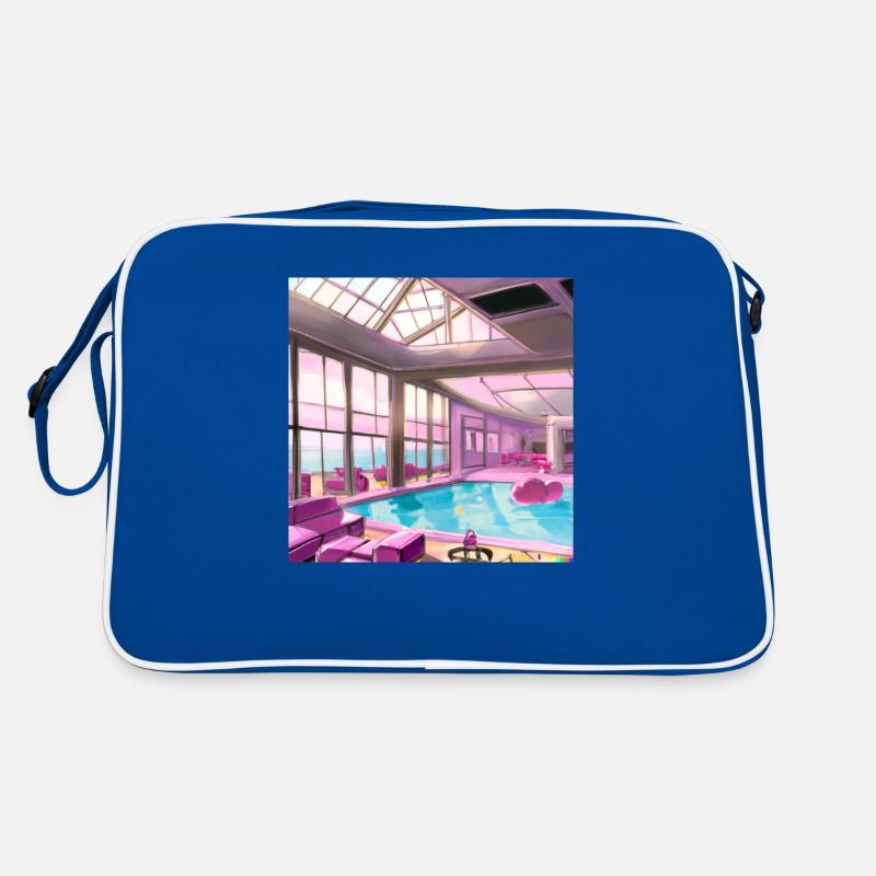 Lounge mit Pool Retro Tasche