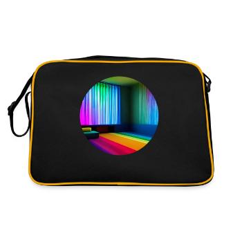 Liminal Space Digital Art - Retro Bag - black/gold - Back