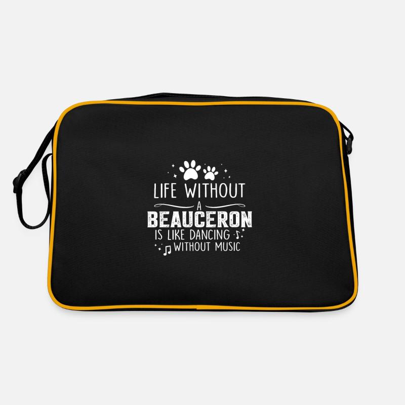 Life without Beauceron Retro Tasche