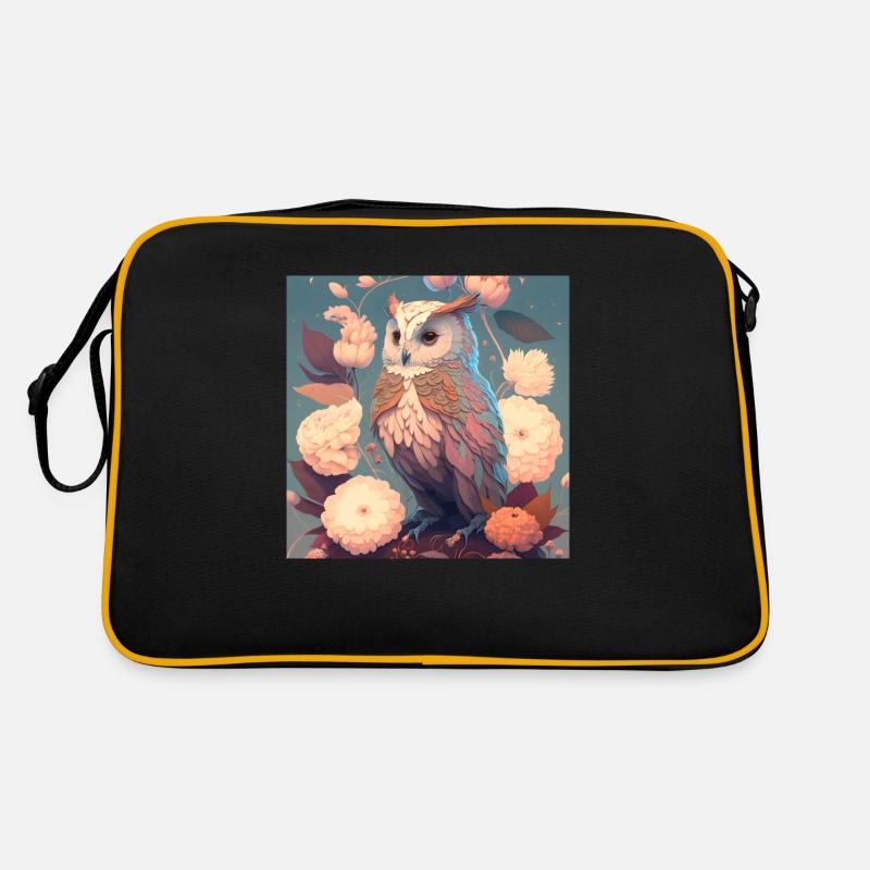 in harmony with nature owl Retro Bag