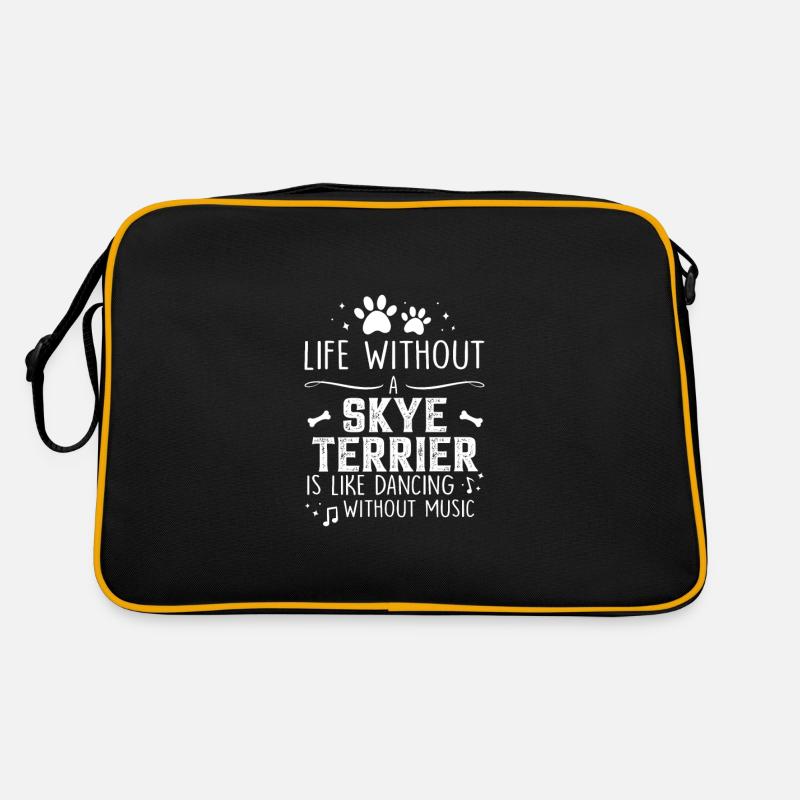 Life without Skye Terrier Retro Tasche
