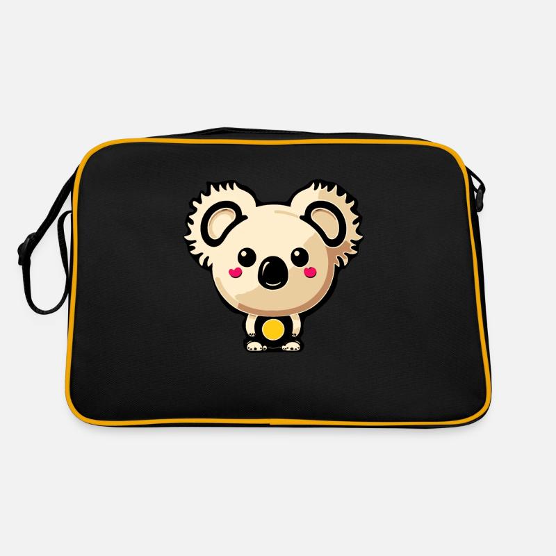 koala mignon - Sac Retro - noir/or
