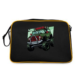 4X4 équipé - Sac Retro - noir/or - Dos