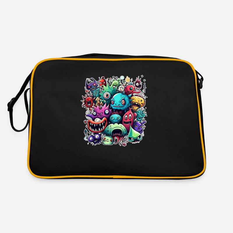Doodle Stil Retro Tasche