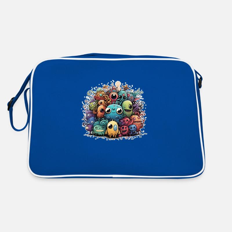 Doodle Stil Retro Tasche