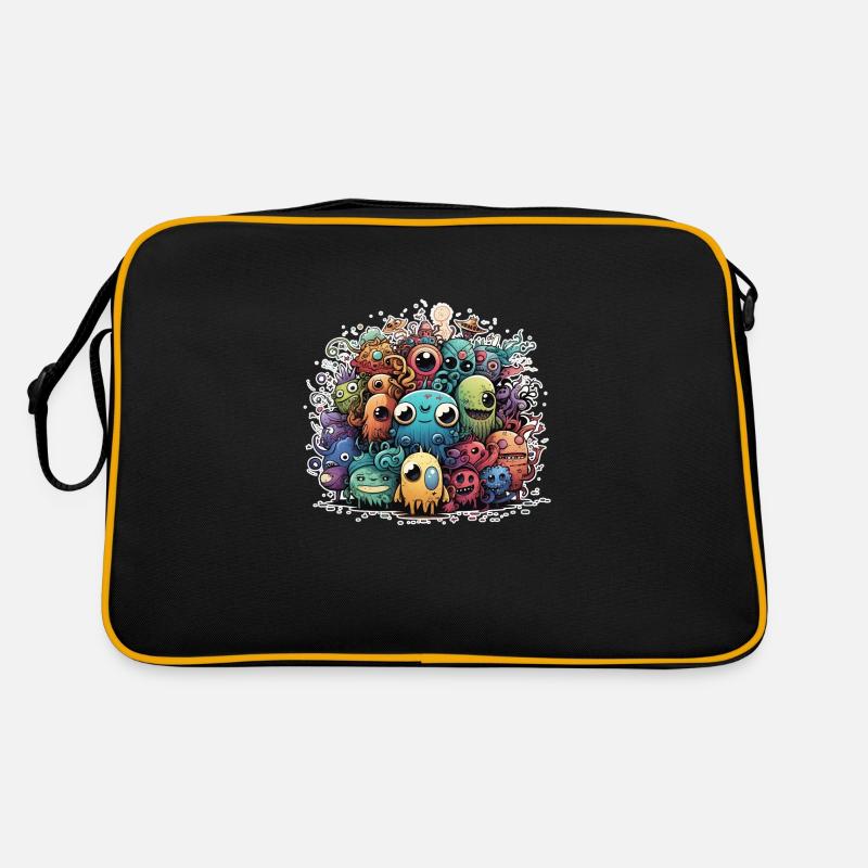 Doodle Stil Retro Tasche